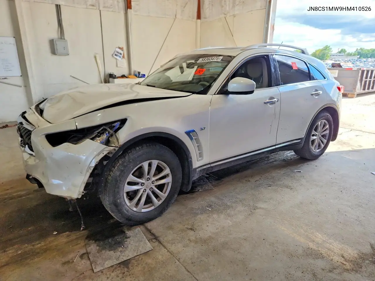 2017 Infiniti Qx70 Base VIN: JN8CS1MW9HM410526 Lot: 58363476