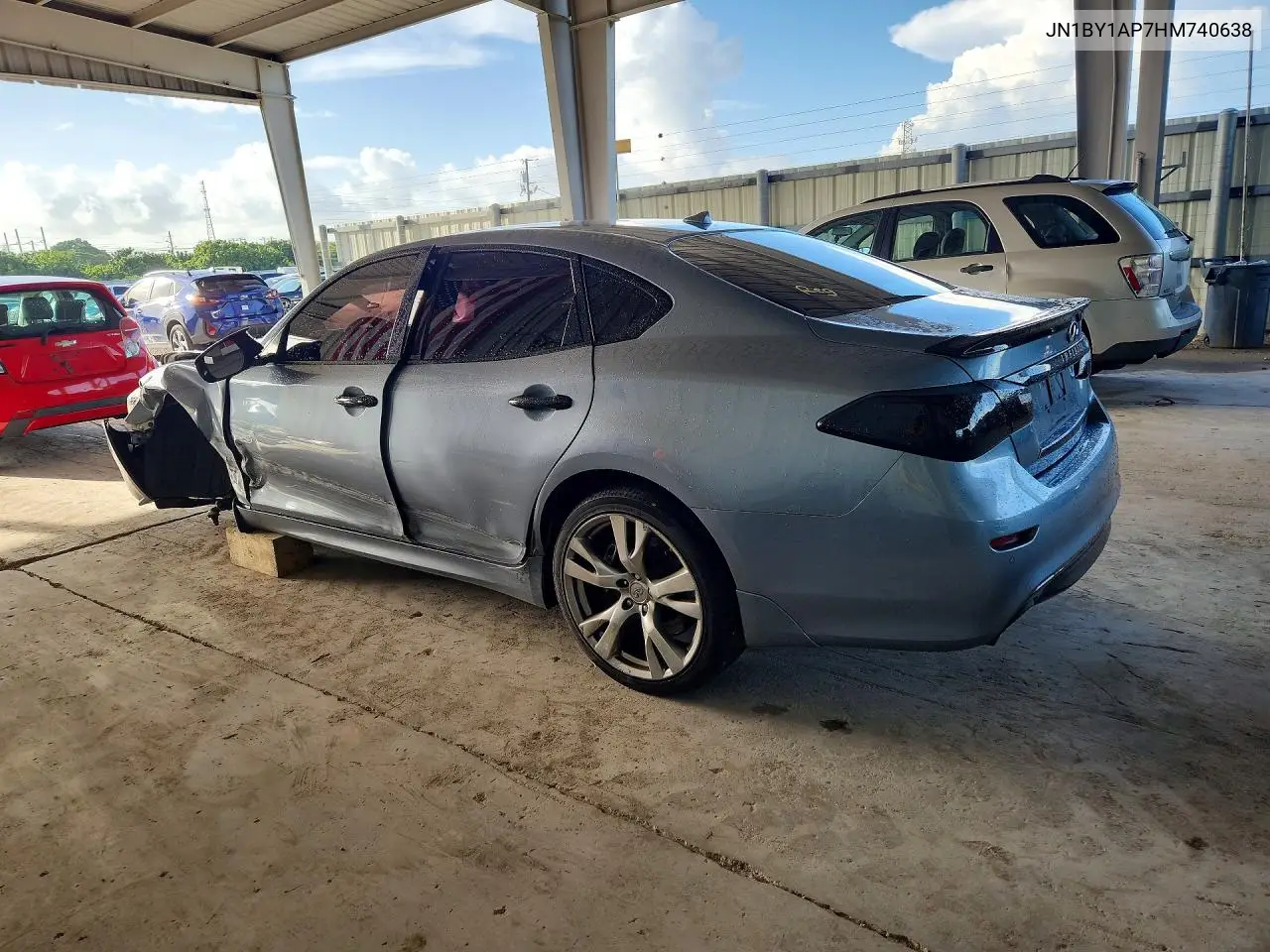 2017 Infiniti Q70 3.7 VIN: JN1BY1AP7HM740638 Lot: 59357496