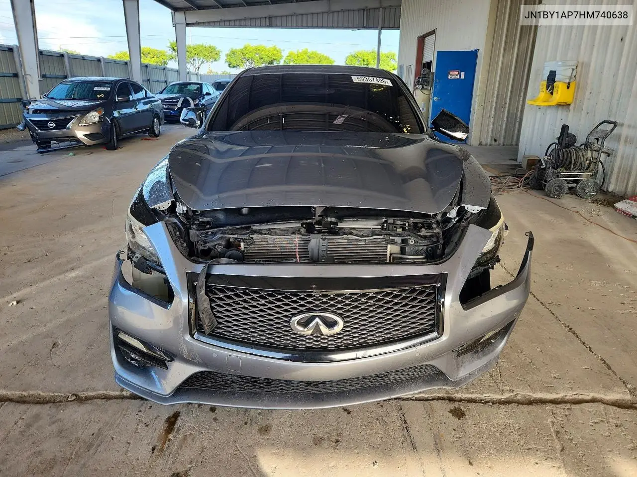 2017 Infiniti Q70 3.7 VIN: JN1BY1AP7HM740638 Lot: 59357496