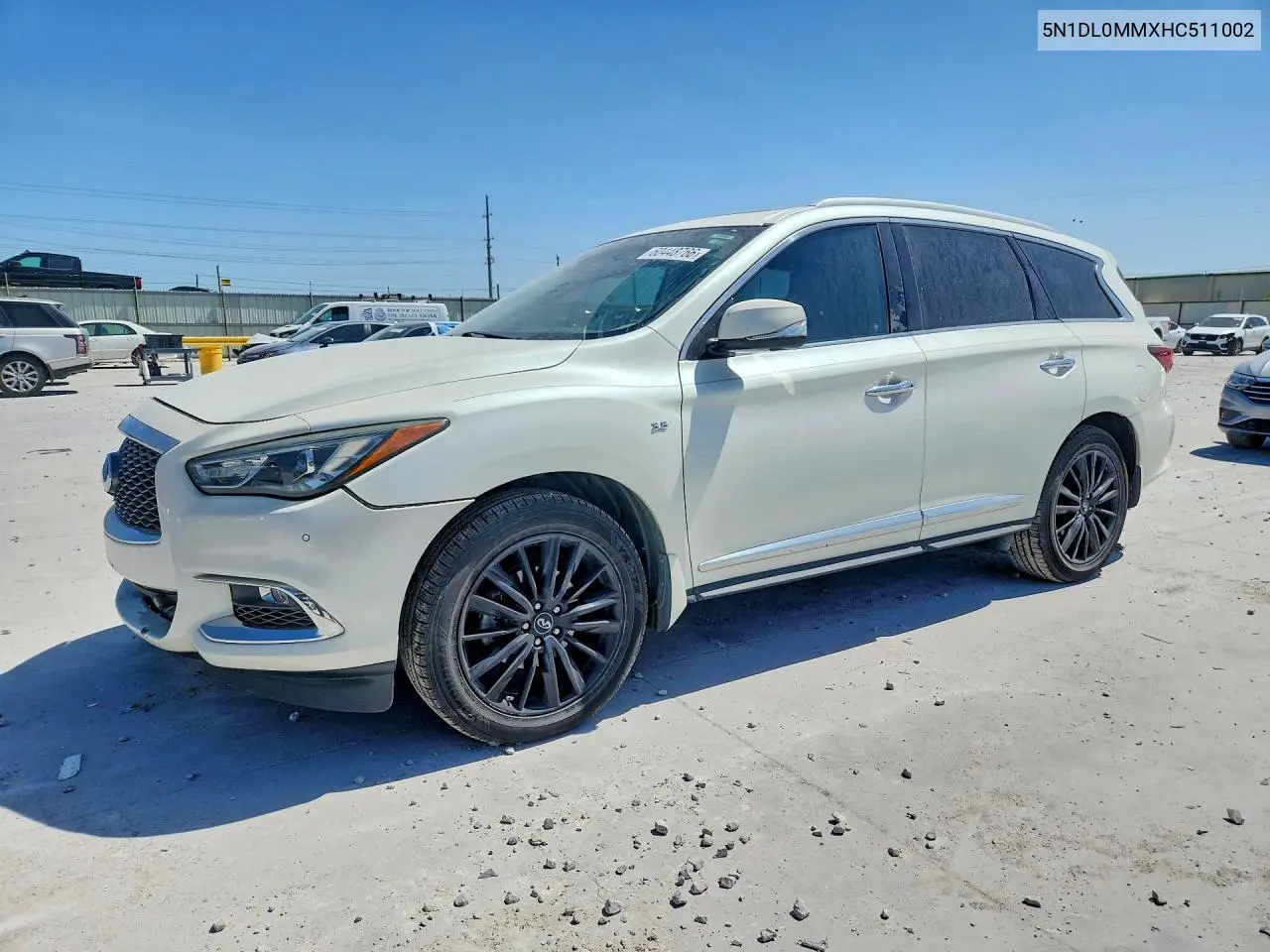 2017 Infiniti Qx60 Base VIN: 5N1DL0MMXHC511002 Lot: 60448766