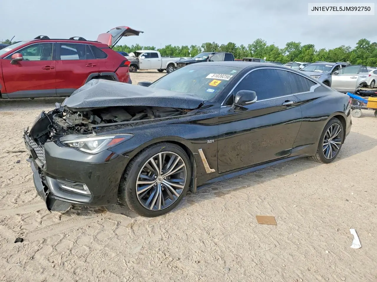 2018 Infiniti Q60 3.0T Luxe VIN: JN1EV7EL5JM392750 Lot: 51039256