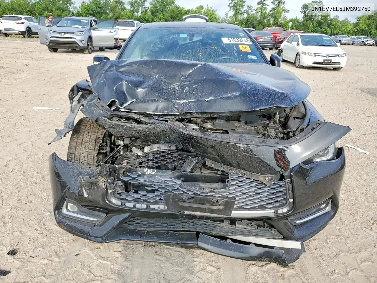 2018 Infiniti Q60 3.0T Luxe VIN: JN1EV7EL5JM392750 Lot: 51039256
