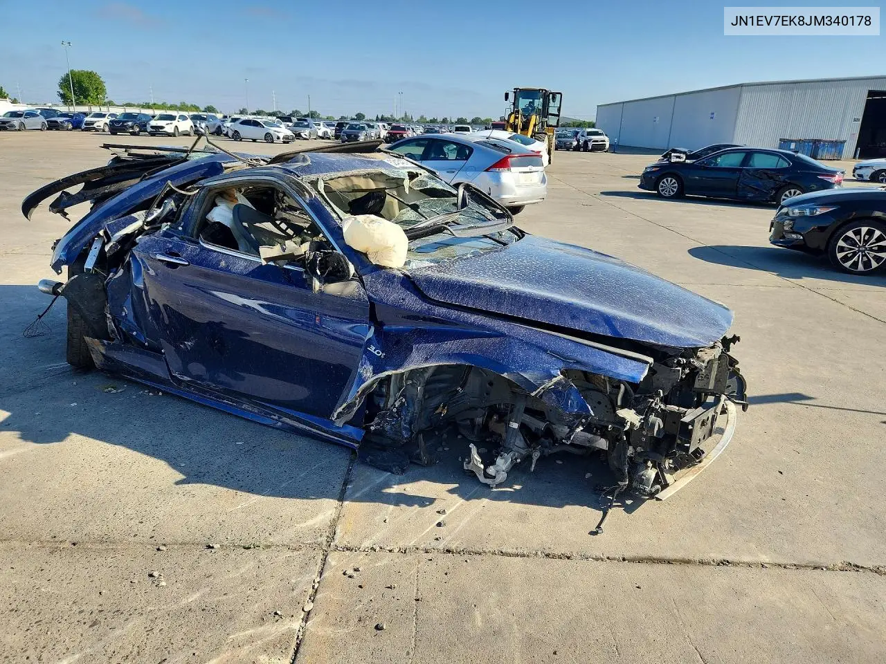2018 Infiniti Q60 3.0T Luxe VIN: JN1EV7EK8JM340178 Lot: 52434276