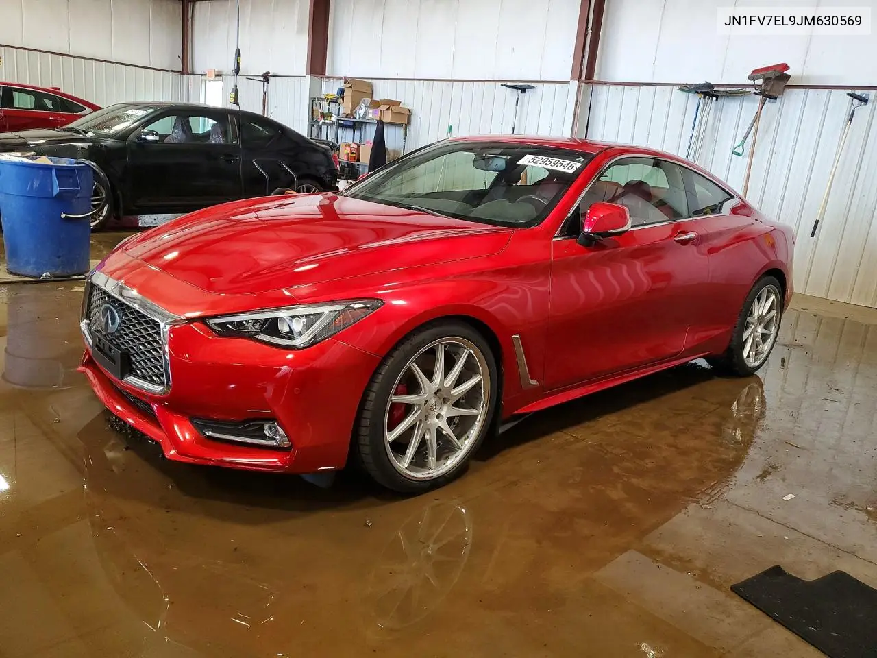 2018 Infiniti Q60 Red Sport 400 VIN: JN1FV7EL9JM630569 Lot: 52959546