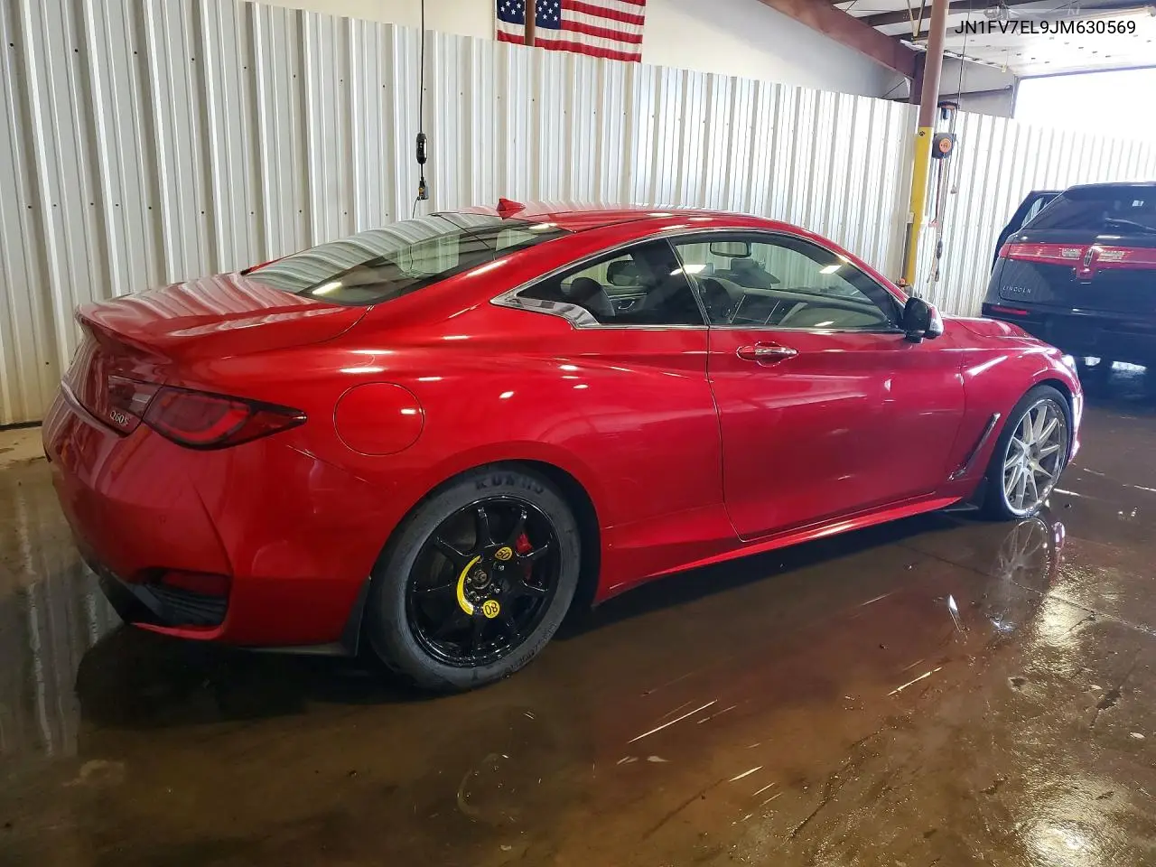 2018 Infiniti Q60 Red Sport 400 VIN: JN1FV7EL9JM630569 Lot: 52959546