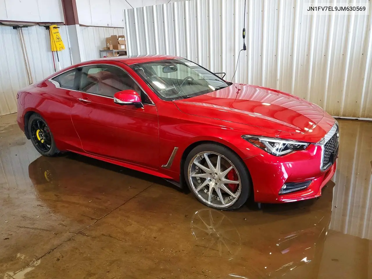 2018 Infiniti Q60 Red Sport 400 VIN: JN1FV7EL9JM630569 Lot: 52959546