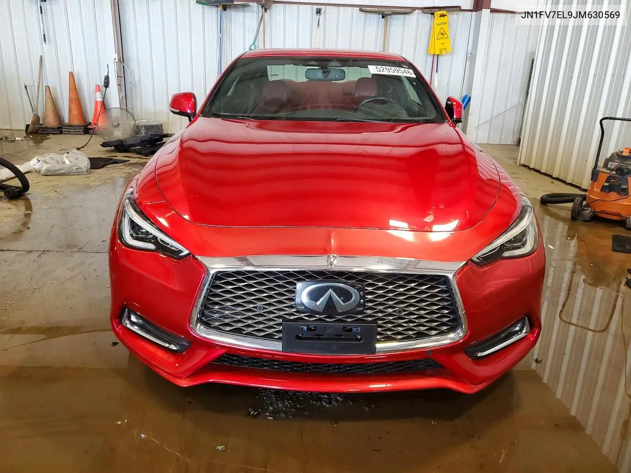 2018 Infiniti Q60 Red Sport 400 VIN: JN1FV7EL9JM630569 Lot: 52959546