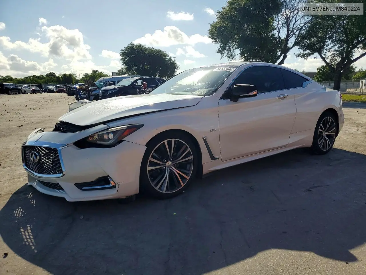 2018 Infiniti Q60 3.0T Luxe VIN: JN1EV7EK0JM340224 Lot: 54177046