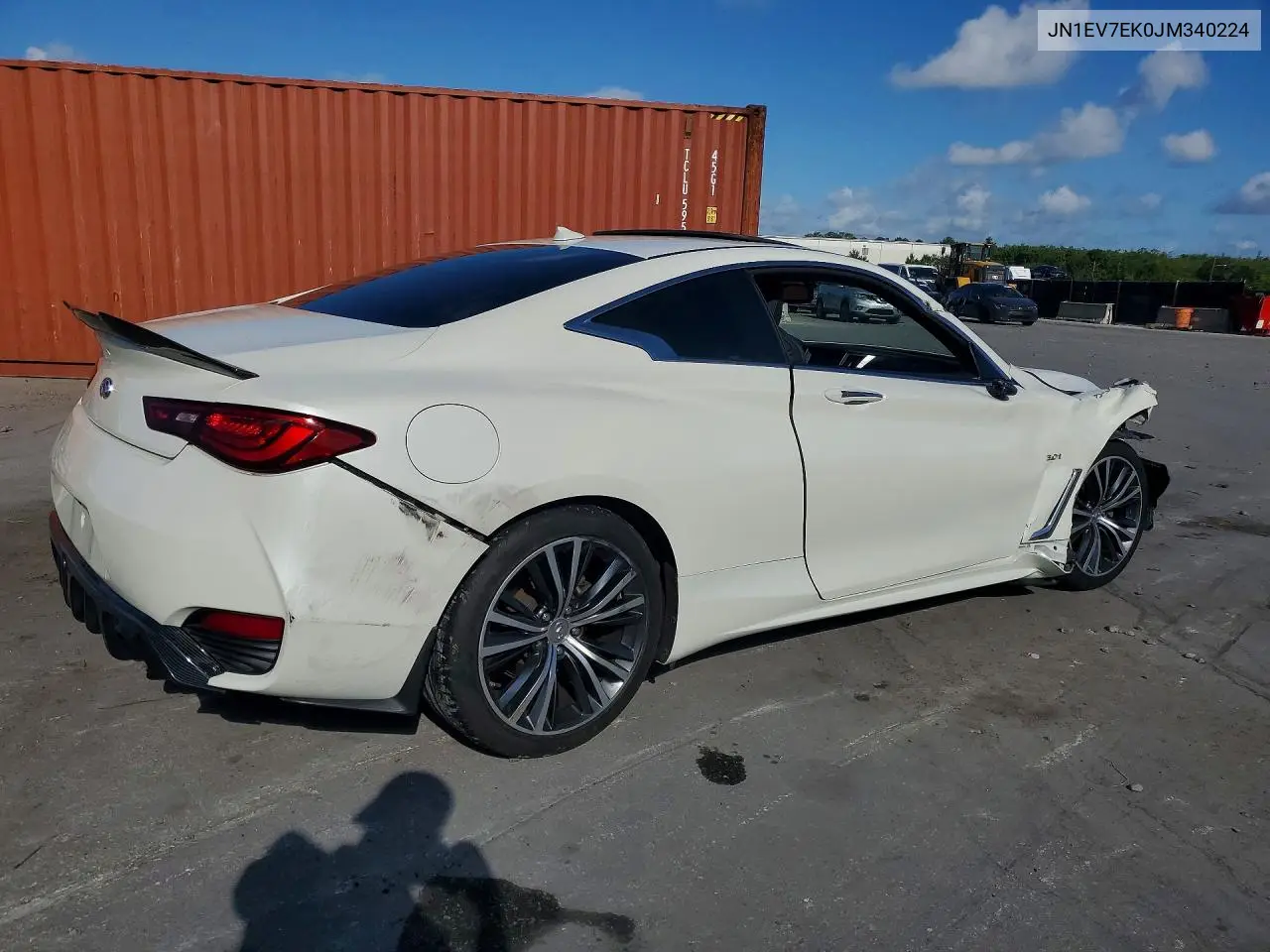 2018 Infiniti Q60 3.0T Luxe VIN: JN1EV7EK0JM340224 Lot: 54177046