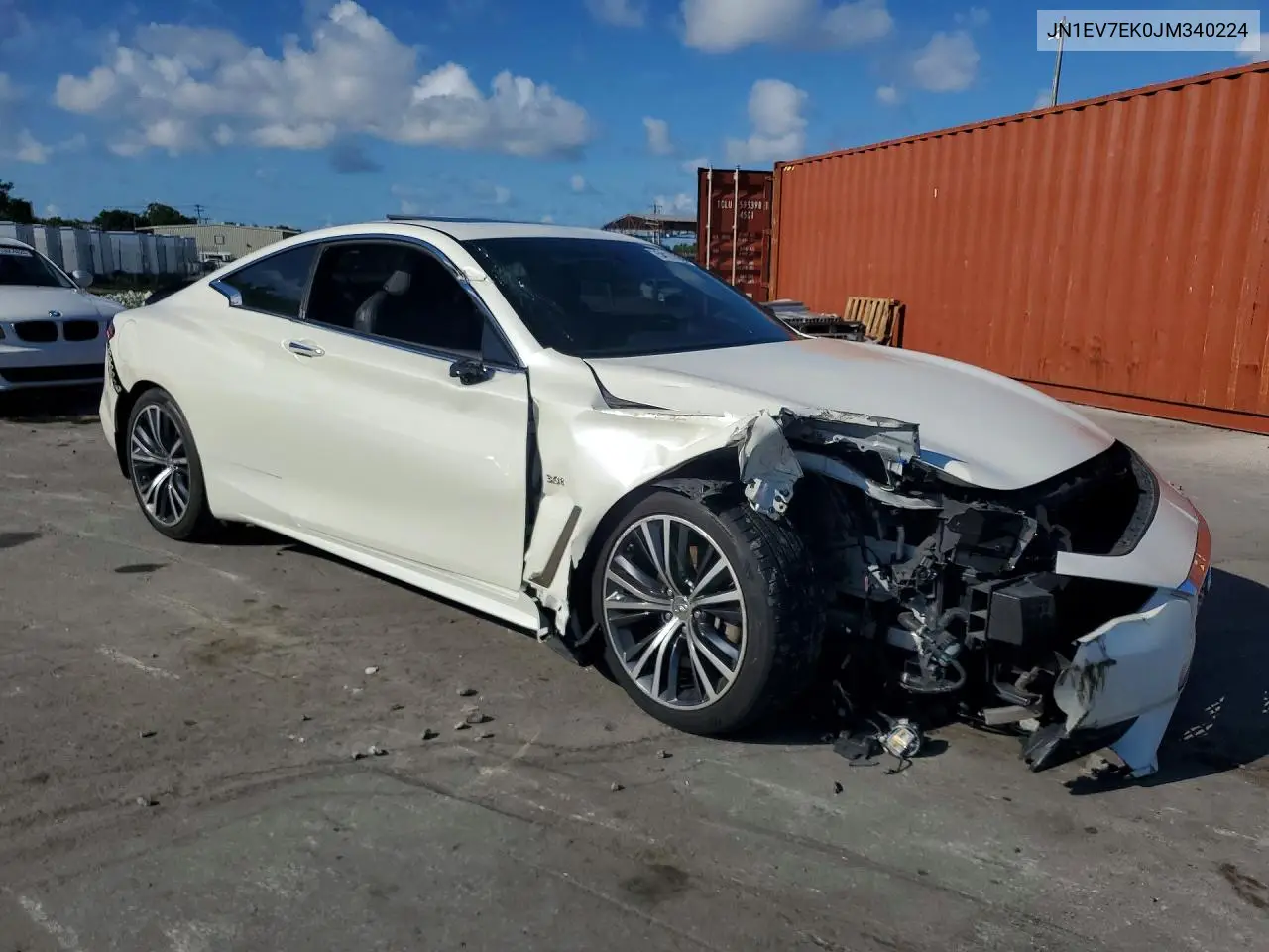 2018 Infiniti Q60 3.0T Luxe VIN: JN1EV7EK0JM340224 Lot: 54177046
