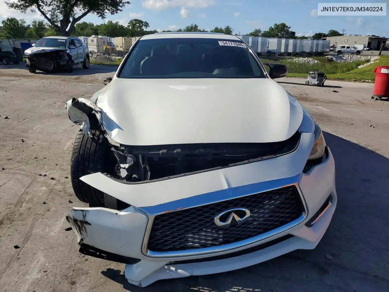 2018 Infiniti Q60 3.0T Luxe VIN: JN1EV7EK0JM340224 Lot: 54177046