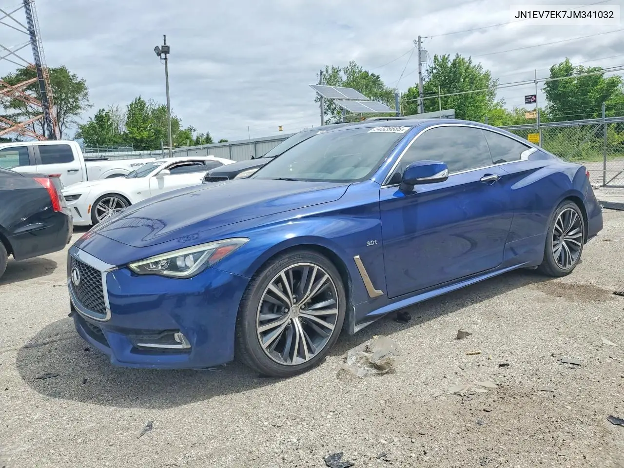 2018 Infiniti Q60 3.0T Luxe VIN: JN1EV7EK7JM341032 Lot: 54326686