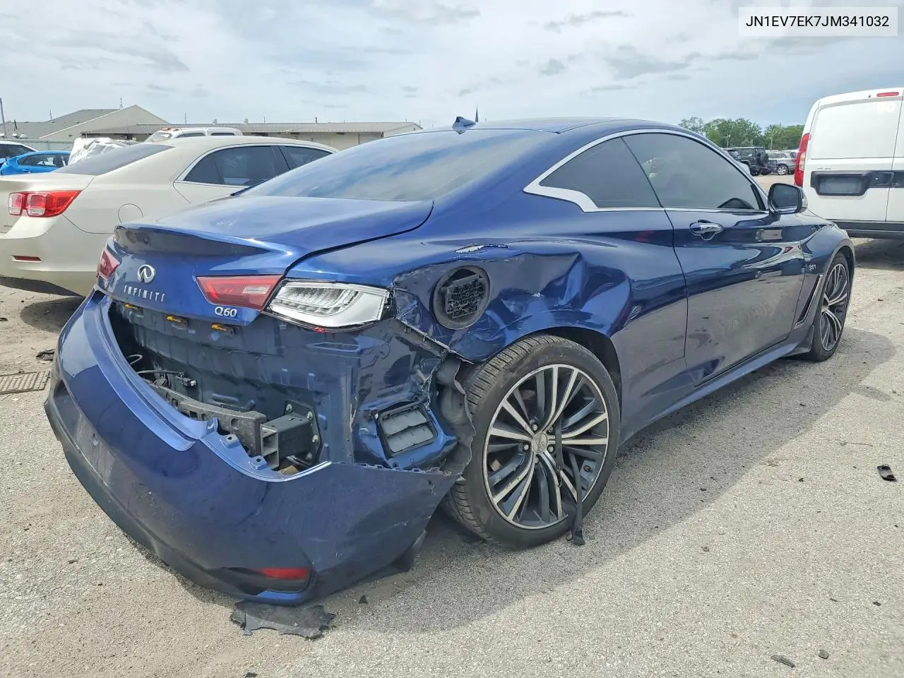 2018 Infiniti Q60 3.0T Luxe VIN: JN1EV7EK7JM341032 Lot: 54326686