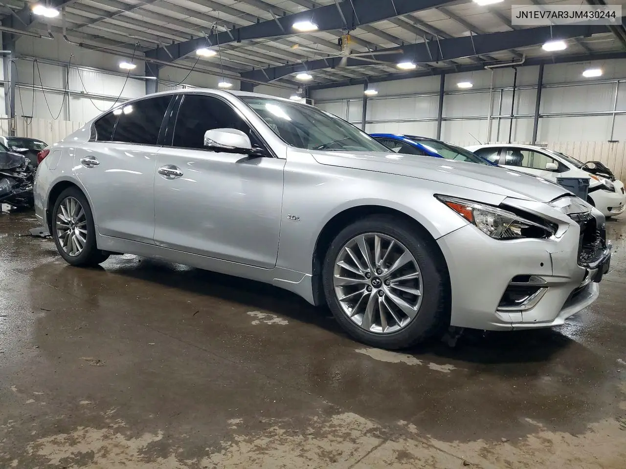 2018 Infiniti Q50 3.0T Luxe VIN: JN1EV7AR3JM430244 Lot: 57500696