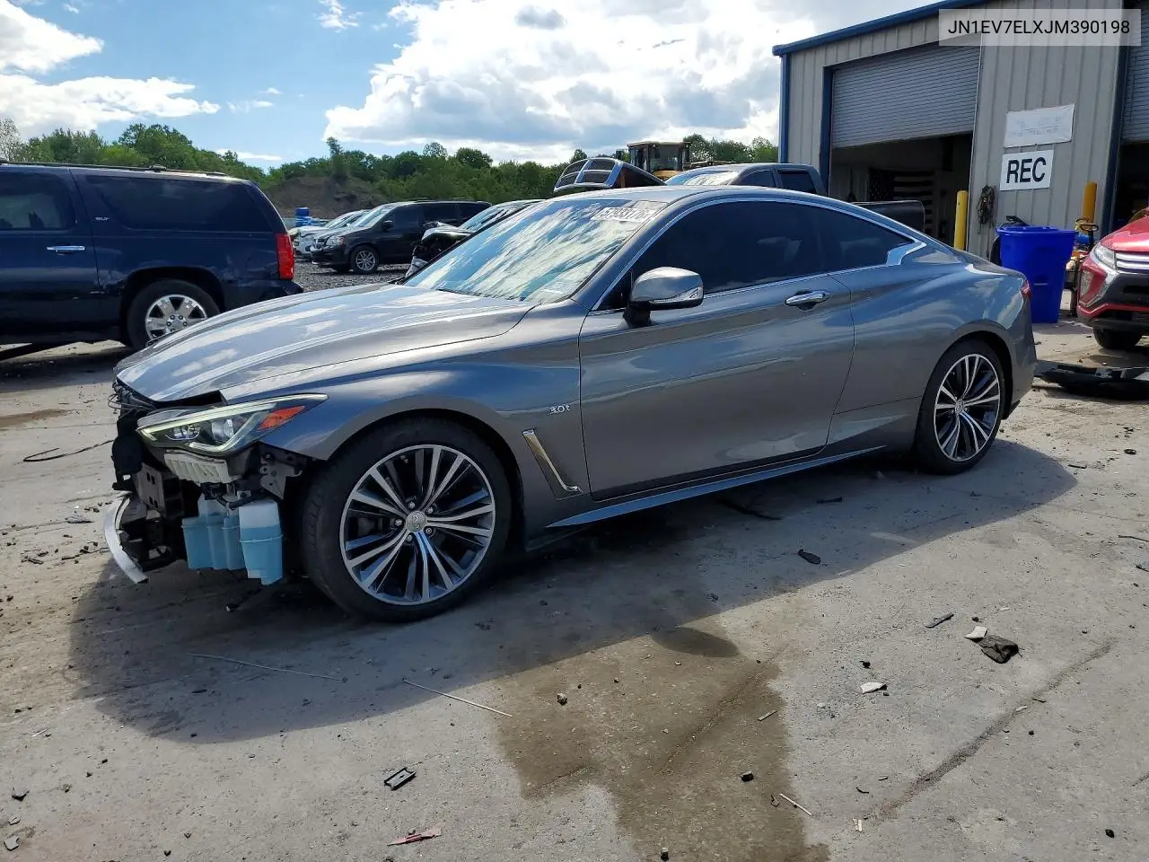 2018 Infiniti Q60 3.0T Luxe VIN: JN1EV7ELXJM390198 Lot: 57933176