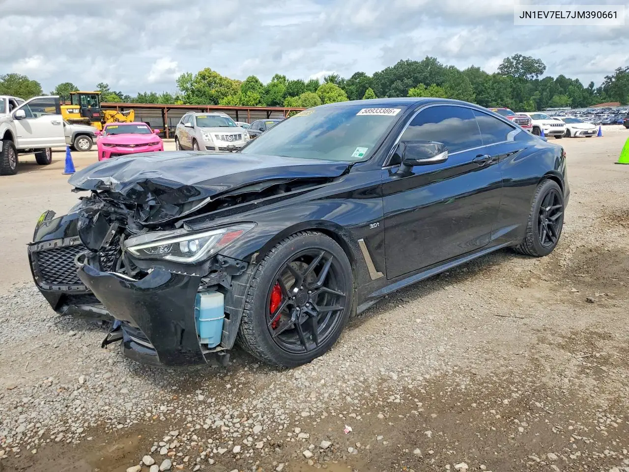 2018 Infiniti Q60 3.0T Luxe VIN: JN1EV7EL7JM390661 Lot: 58933386