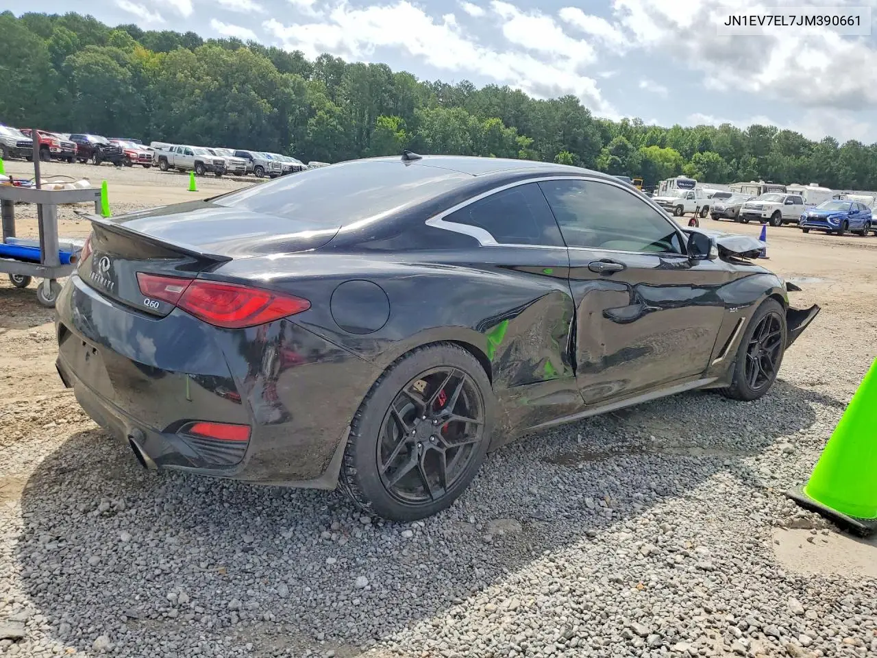 2018 Infiniti Q60 3.0T Luxe VIN: JN1EV7EL7JM390661 Lot: 58933386