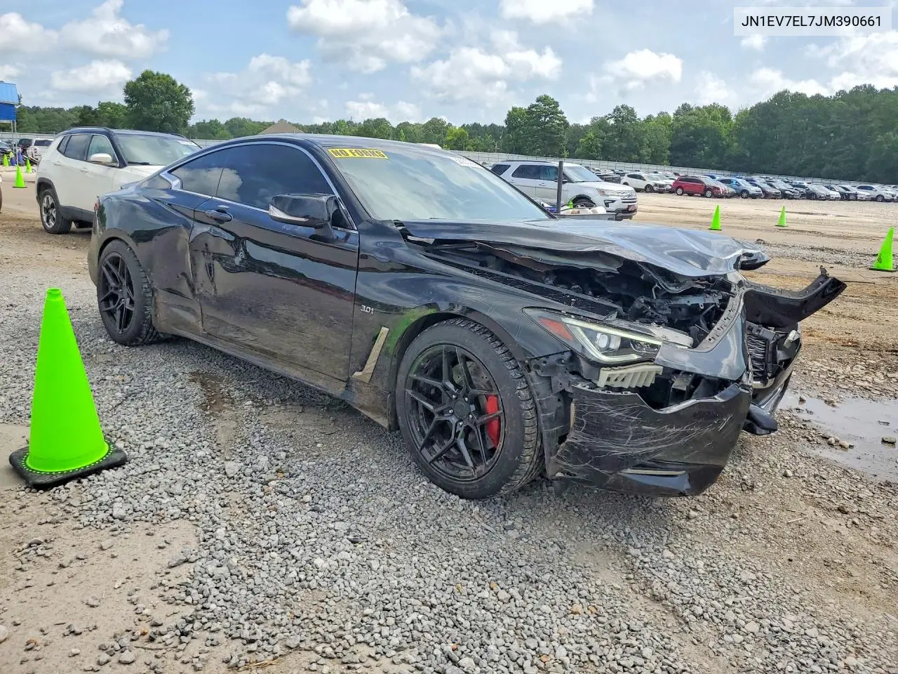 2018 Infiniti Q60 3.0T Luxe VIN: JN1EV7EL7JM390661 Lot: 58933386