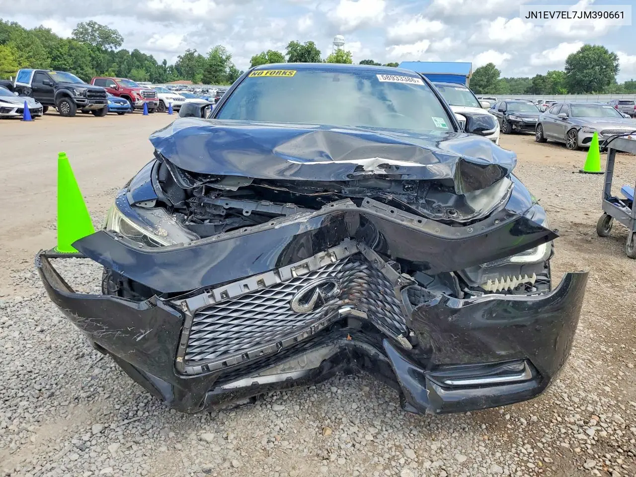 2018 Infiniti Q60 3.0T Luxe VIN: JN1EV7EL7JM390661 Lot: 58933386