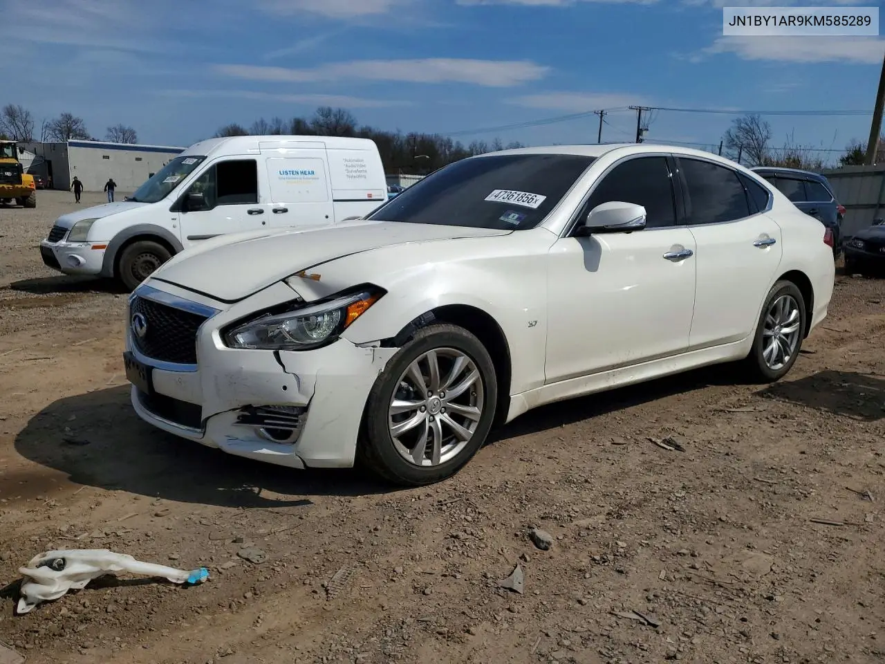 2019 Infiniti Q70 3.7 Luxe VIN: JN1BY1AR9KM585289 Lot: 47361856