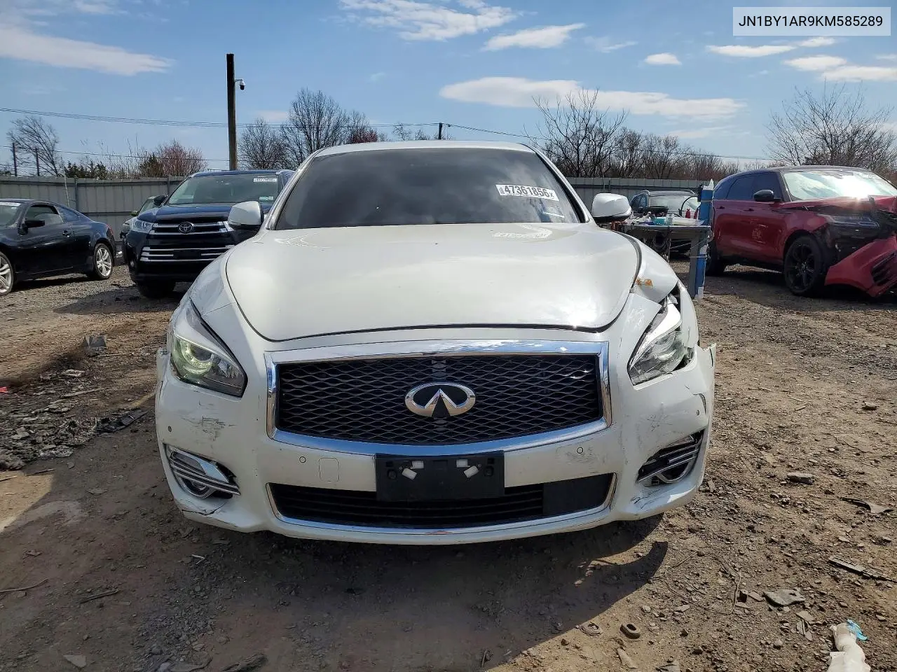 2019 Infiniti Q70 3.7 Luxe VIN: JN1BY1AR9KM585289 Lot: 47361856
