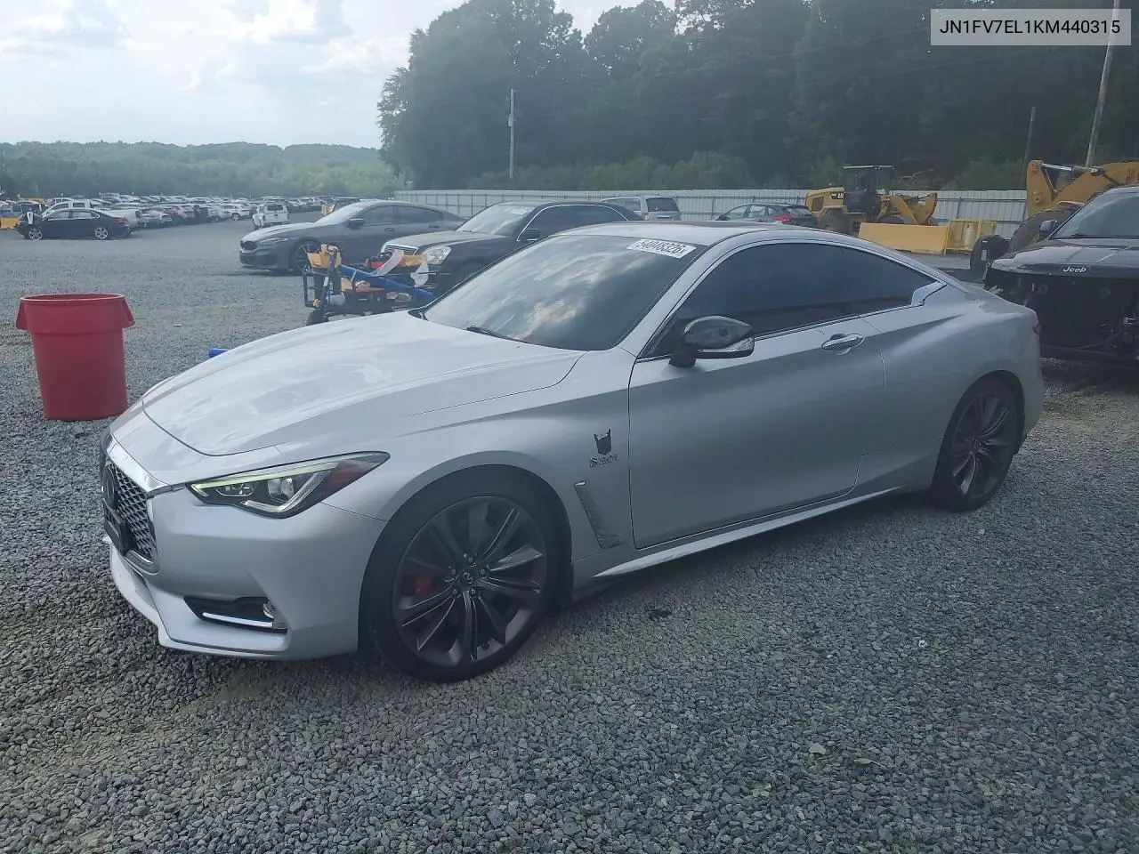 2019 Infiniti Q60 Red Sport 400 VIN: JN1FV7EL1KM440315 Lot: 54048326