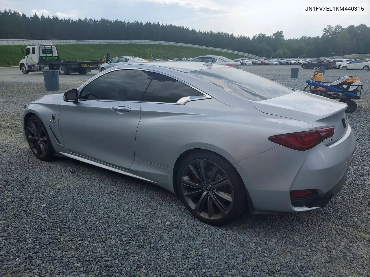 2019 Infiniti Q60 Red Sport 400 VIN: JN1FV7EL1KM440315 Lot: 54048326