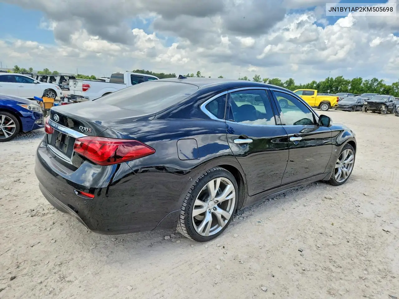2019 Infiniti Q70 3.7 Luxe VIN: JN1BY1AP2KM505698 Lot: 55716946
