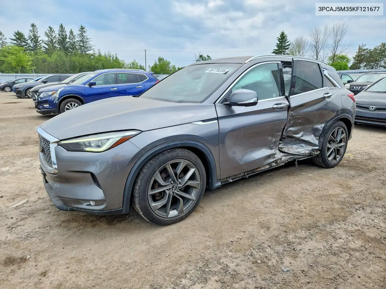 2019 Infiniti Qx50 Pure VIN: 3PCAJ5M35KF121677 Lot: 55779236