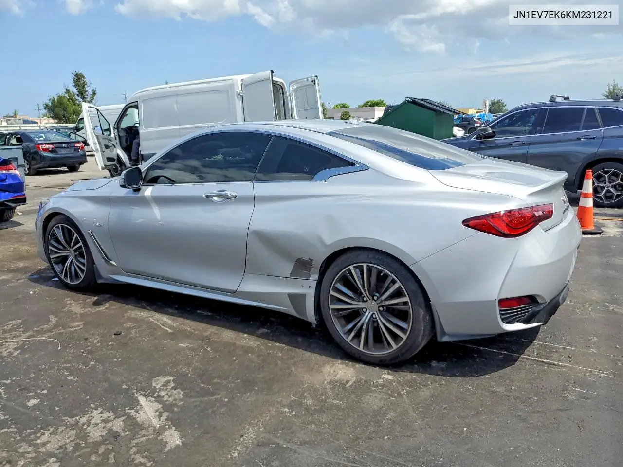 2019 Infiniti Q60 3.0T Luxe VIN: JN1EV7EK6KM231221 Lot: 55906726