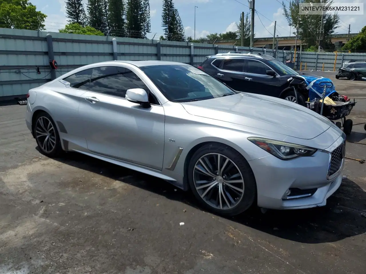 2019 Infiniti Q60 3.0T Luxe VIN: JN1EV7EK6KM231221 Lot: 55906726