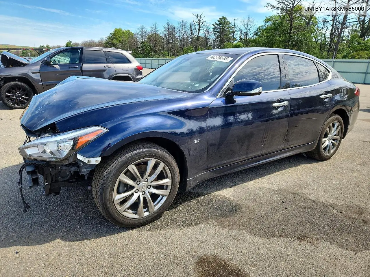 2019 Infiniti Q70 3.7 Luxe VIN: JN1BY1AR8KM586000 Lot: 56548646