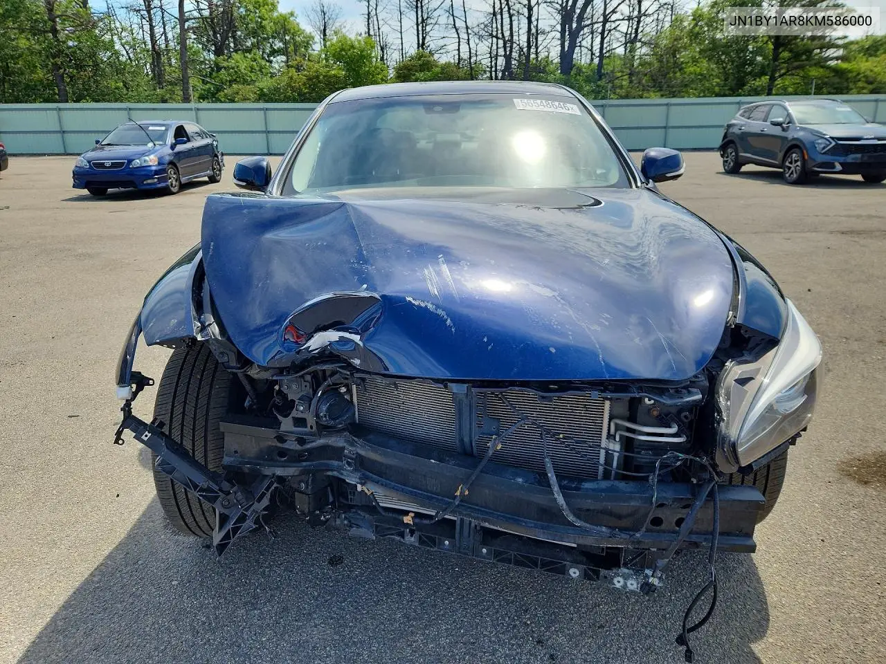 2019 Infiniti Q70 3.7 Luxe VIN: JN1BY1AR8KM586000 Lot: 56548646