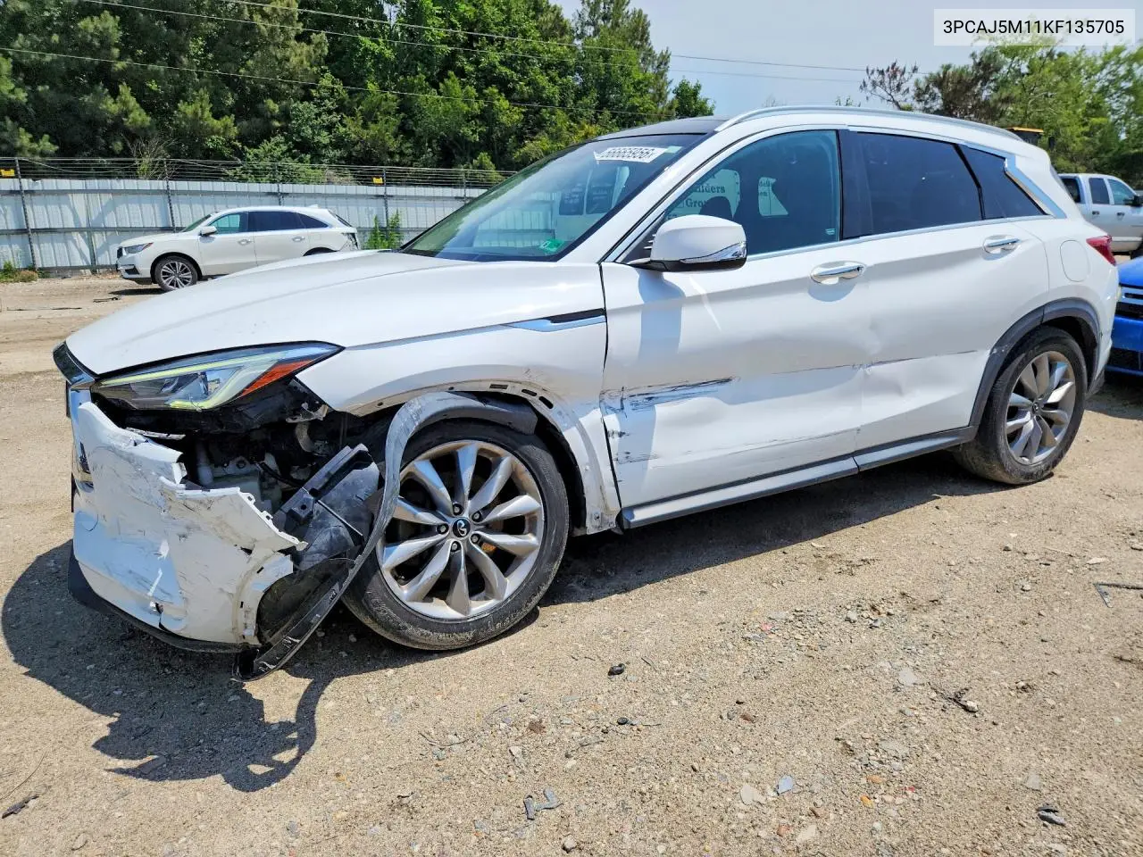 2019 Infiniti Qx50 Luxe VIN: 3PCAJ5M11KF135705 Lot: 56665956