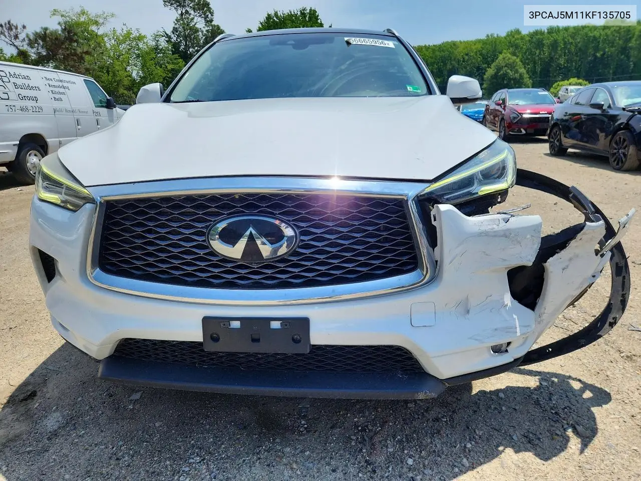 2019 Infiniti Qx50 Luxe VIN: 3PCAJ5M11KF135705 Lot: 56665956