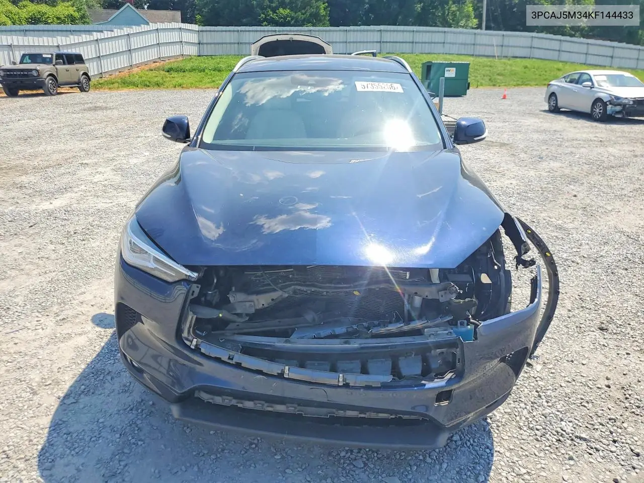 2019 Infiniti Qx50 Luxe VIN: 3PCAJ5M34KF144433 Lot: 57355206