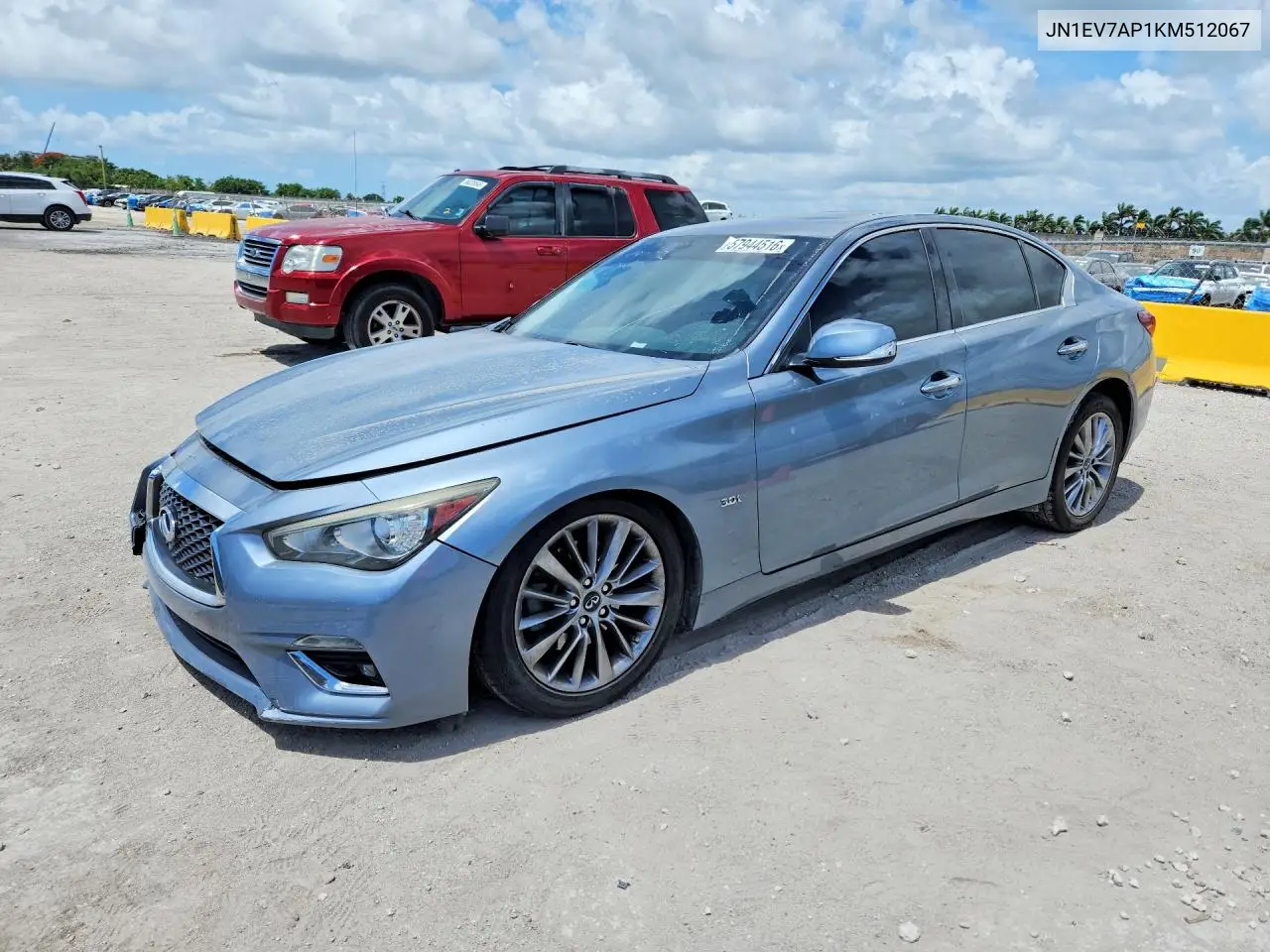 2019 Infiniti Q50 3.0T Luxe VIN: JN1EV7AP1KM512067 Lot: 57944516