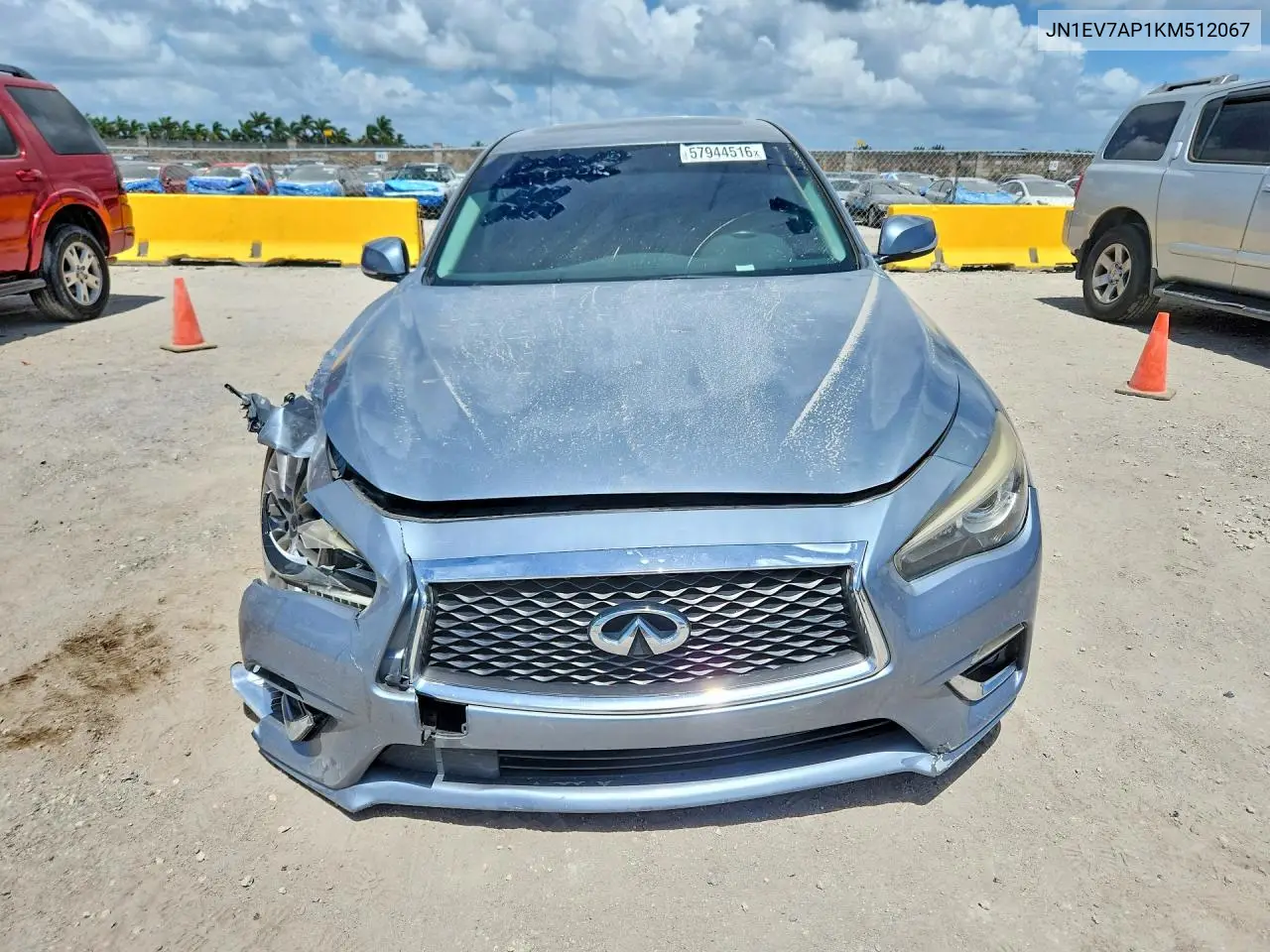 2019 Infiniti Q50 3.0T Luxe VIN: JN1EV7AP1KM512067 Lot: 57944516
