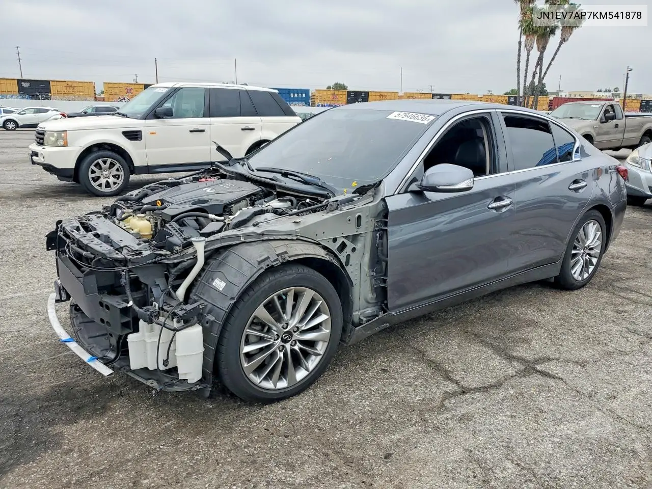 2019 Infiniti Q50 3.0T Luxe VIN: JN1EV7AP7KM541878 Lot: 57946636