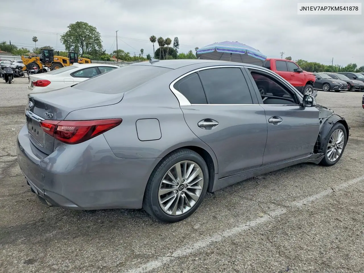 2019 Infiniti Q50 3.0T Luxe VIN: JN1EV7AP7KM541878 Lot: 57946636