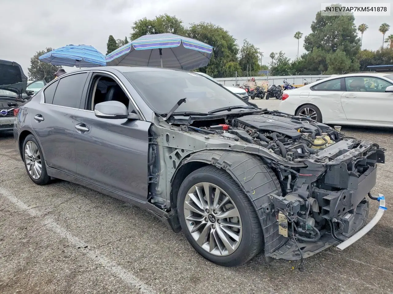 2019 Infiniti Q50 3.0T Luxe VIN: JN1EV7AP7KM541878 Lot: 57946636