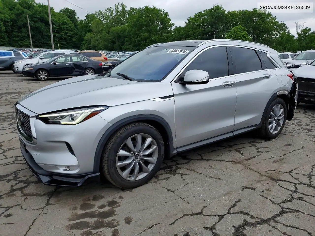 2019 Infiniti Qx50 Luxe VIN: 3PCAJ5M34KF136509 Lot: 58527916