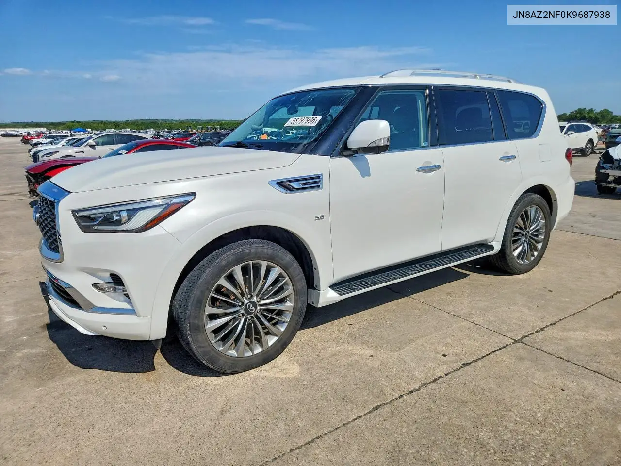 2019 Infiniti Qx80 Luxe VIN: JN8AZ2NF0K9687938 Lot: 58797996