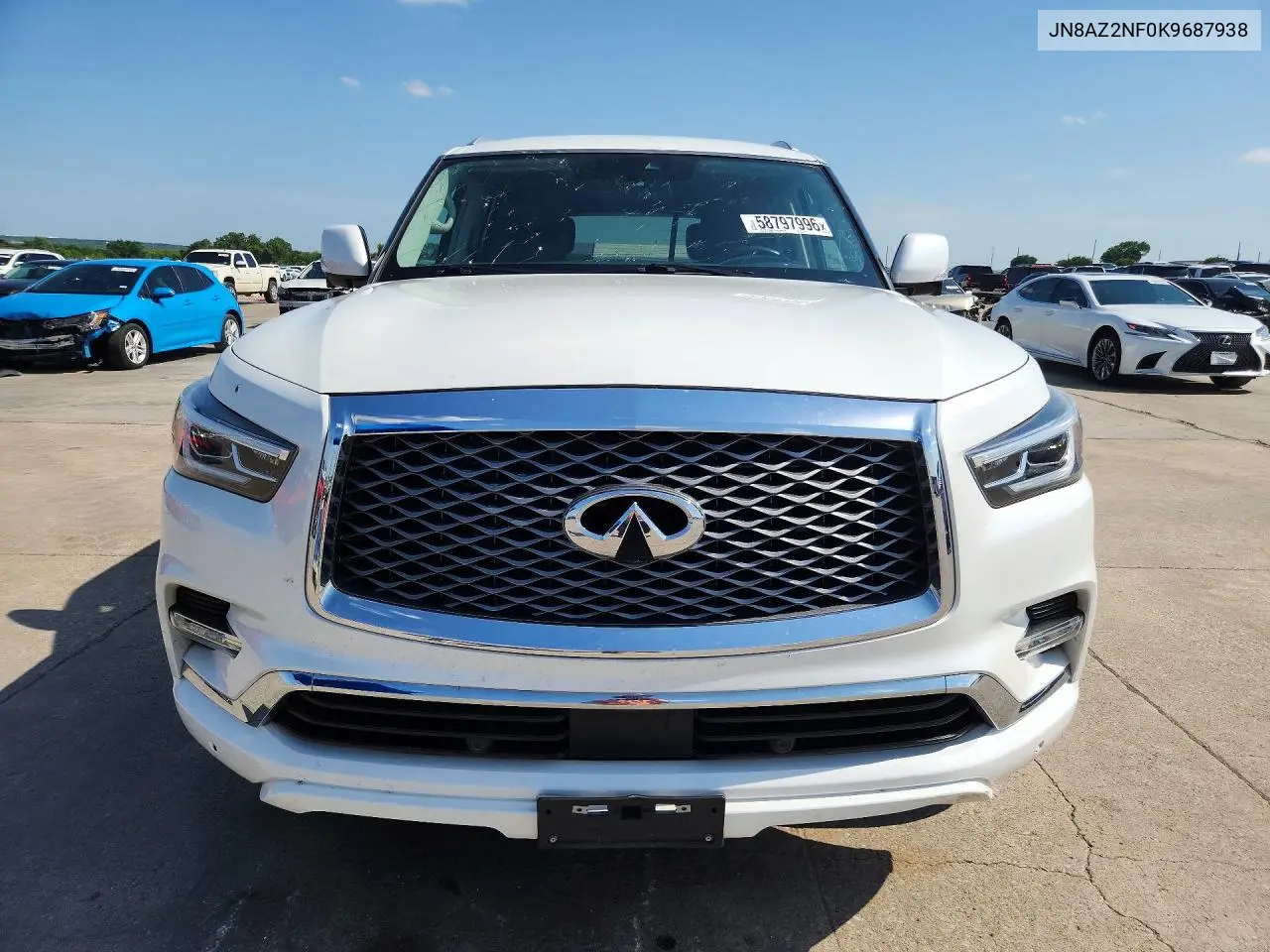2019 Infiniti Qx80 Luxe VIN: JN8AZ2NF0K9687938 Lot: 58797996