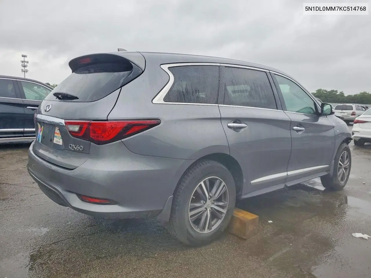 2019 Infiniti Qx60 Pure VIN: 5N1DL0MM7KC514768 Lot: 58873026
