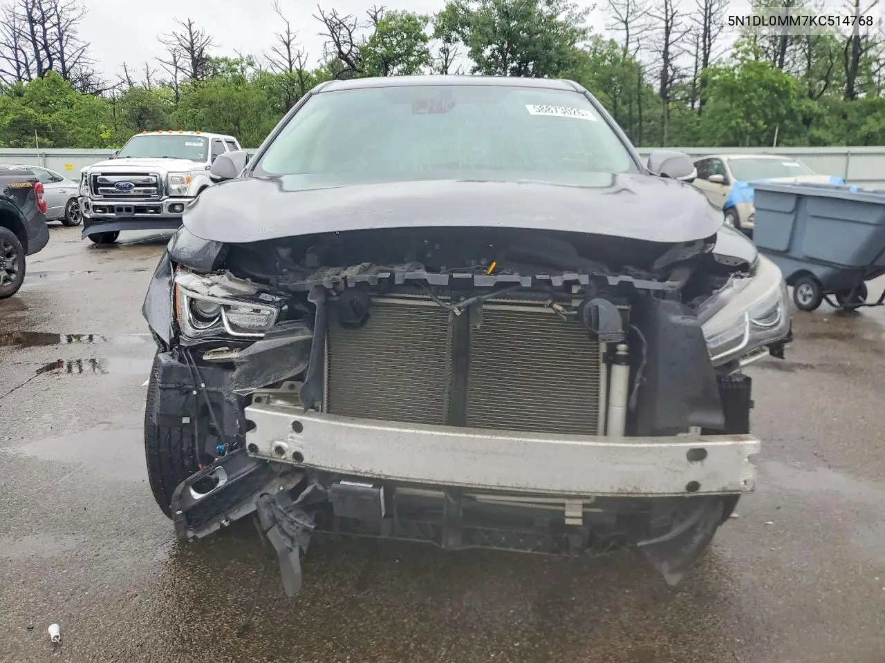 2019 Infiniti Qx60 Pure VIN: 5N1DL0MM7KC514768 Lot: 58873026