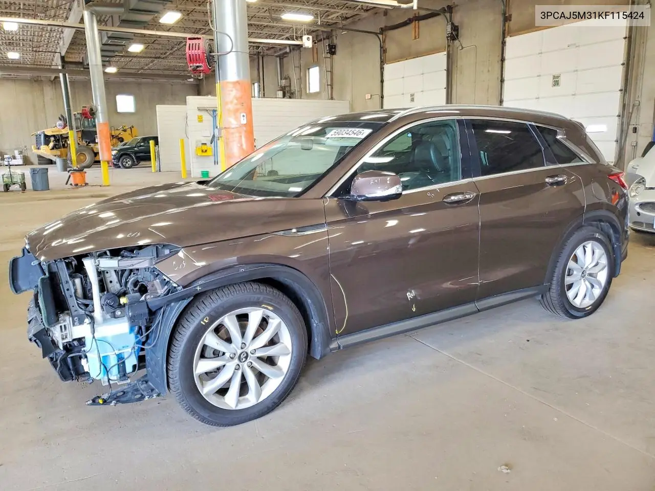 2019 Infiniti Qx50 Essential VIN: 3PCAJ5M31KF115424 Lot: 59034546