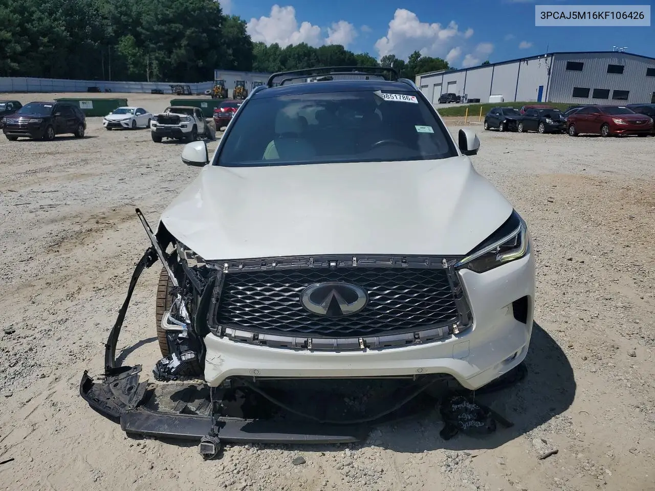 2019 Infiniti Qx50 Essential VIN: 3PCAJ5M16KF106426 Lot: 59851786