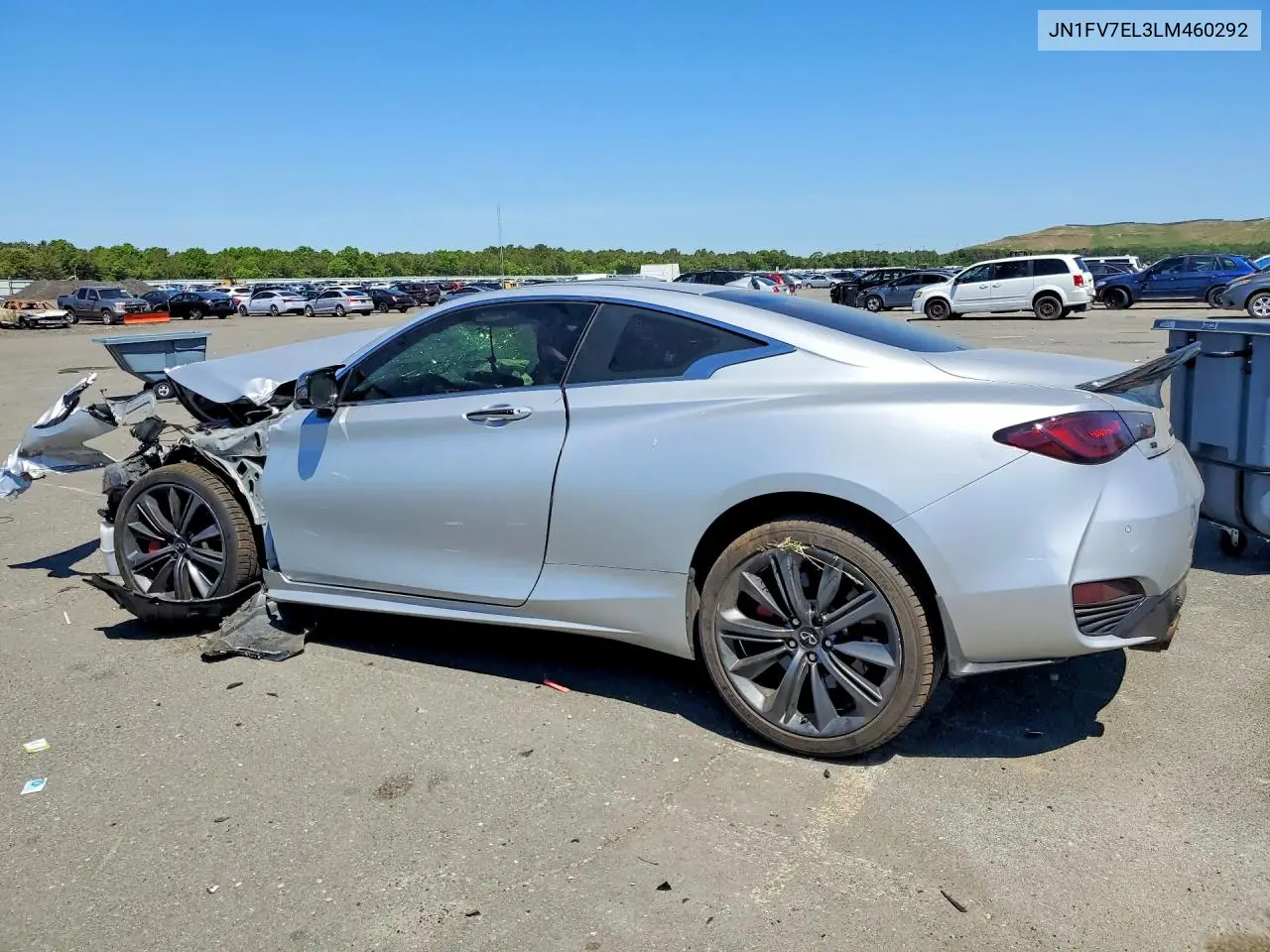 2020 Infiniti Q60 Red Sport 400 VIN: JN1FV7EL3LM460292 Lot: 55932806