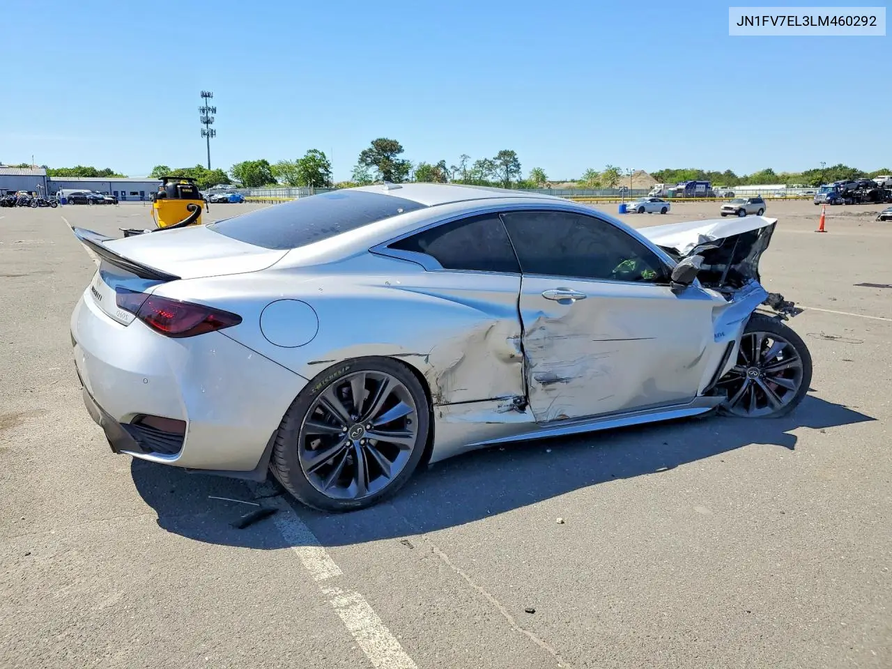 2020 Infiniti Q60 Red Sport 400 VIN: JN1FV7EL3LM460292 Lot: 55932806